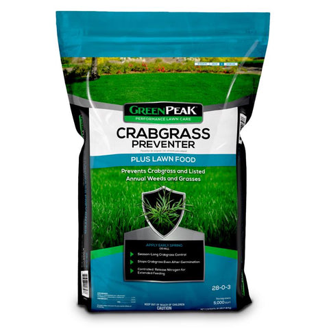 GreenPeak Crabgrass Preventer Lawn Food For All Grasses 5000 sq ft