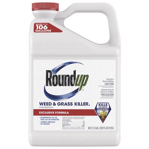 Roundup Weed and Grass Killer Concentrate 2.5 gal (Pack of 2)
