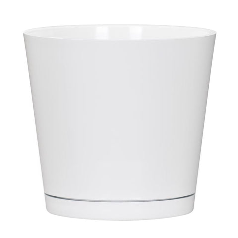 L&G 5.7 in. H X 6 in. W X 6 in. D X 6 in. D Resin Planter White