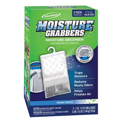 Concrobium Moisture Grabbers Hanging Moisture Absorber 17.5 oz (Pack of 6)
