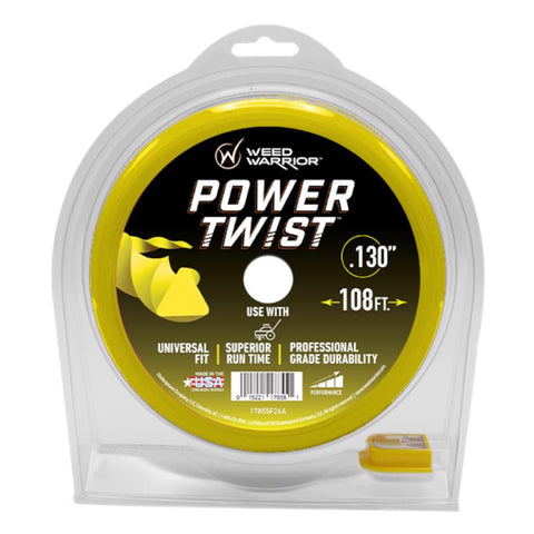 Weed Warrior Professional Grade .130 in. D X 108 ft. L Trimmer Line