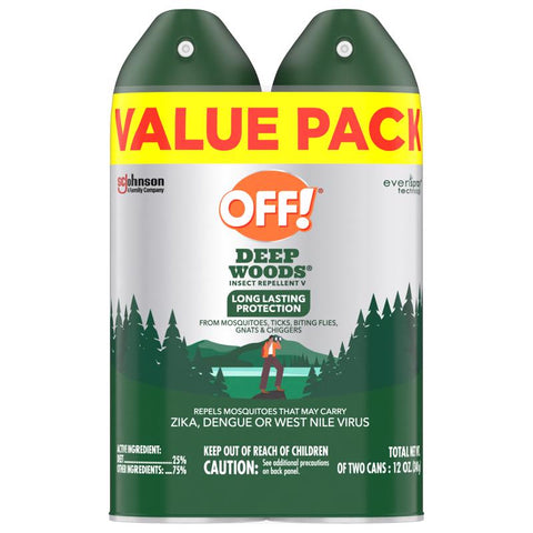 OFF! Deep Woods Insect Repellent For Mosquitoes/Other Flying Insects 12 oz (Pack of 6)