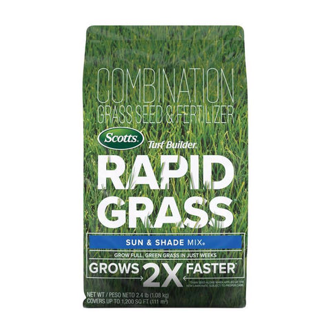 Scotts Turf Builder Mixed Sun or Shade Grass Seed and Fertilizer 2.4 lb
