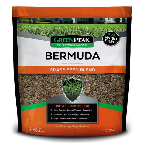 GreenPeak Bermuda Grass Sun or Shade Grass Seed 1 lb