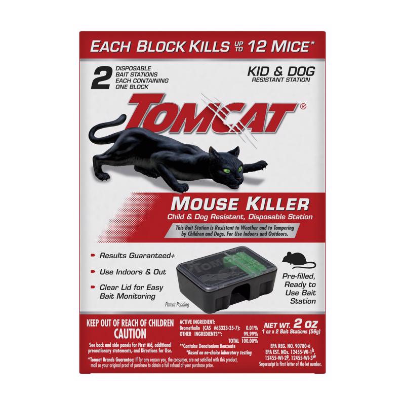 Tomcat Bait Station and Bait Blocks For Mice 4 fl. oz. 1 pk