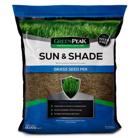 GreenPeak Mixed Sun or Shade Grass Seed 20 lb