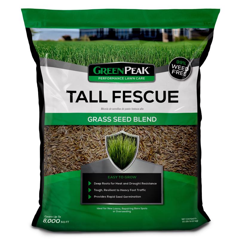 GreenPeak Tall Fescue Grass Sun or Shade Grass Seed 20 lb