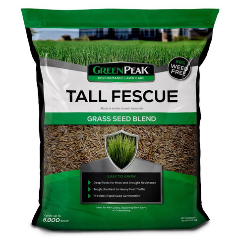 GreenPeak Tall Fescue Grass Sun or Shade Grass Seed 20 lb