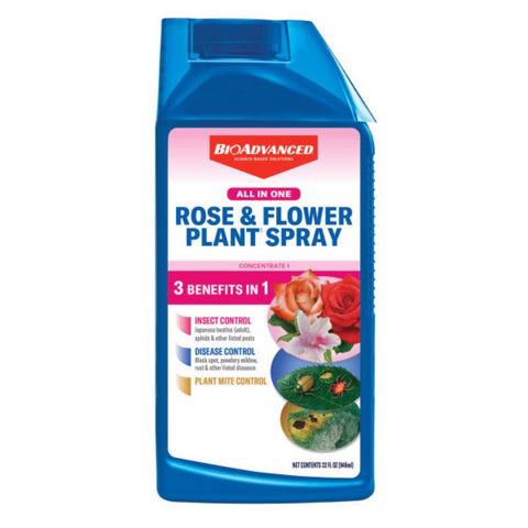 BioAdvanced Rose and Flower Care Concentrate 32 oz (Pack of 8)