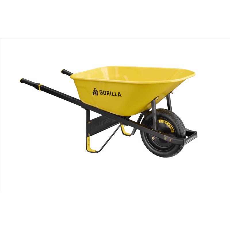 Gorilla Steel Wheelbarrow 6 ft