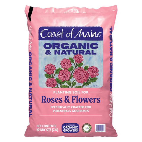 Suelo orgánico para plantar flores Coast of Maine, 20 cuartos de galón