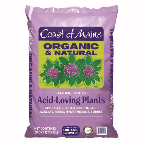 Tierra orgánica para plantar flores y plantas Coast of Maine, envase de 20 qt.