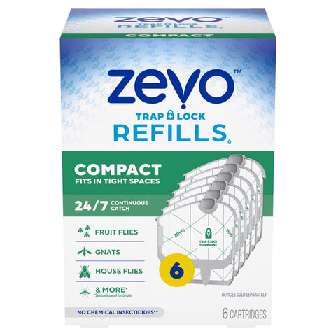 Recambios para trampa compacta de insectos voladores Zevo, 6 uds. (paquete de 4)
