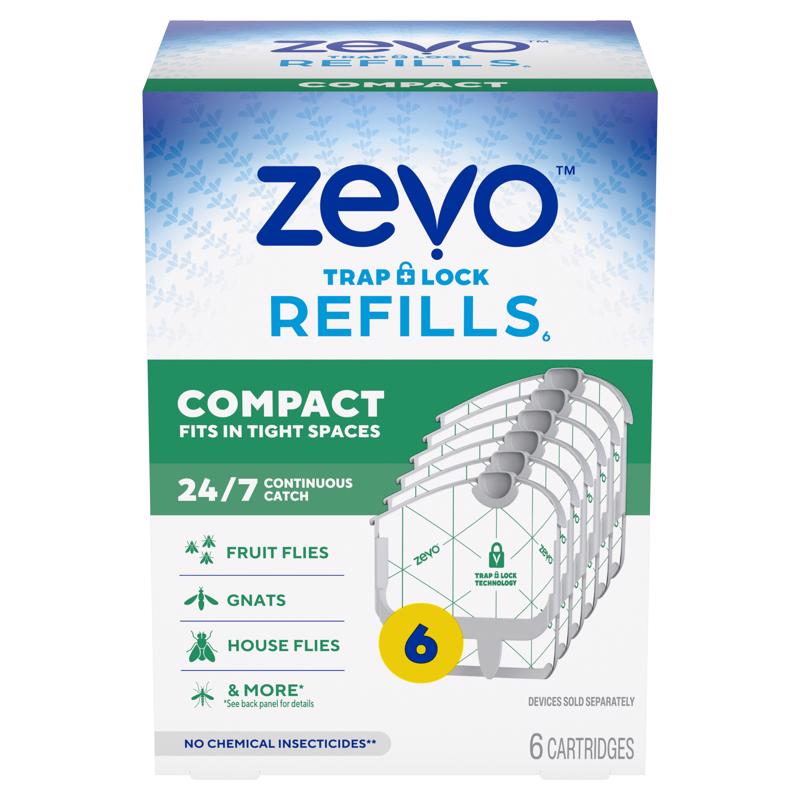 Zevo Compact Flying Insect Trap Refill 6 ct (Pack of 4)