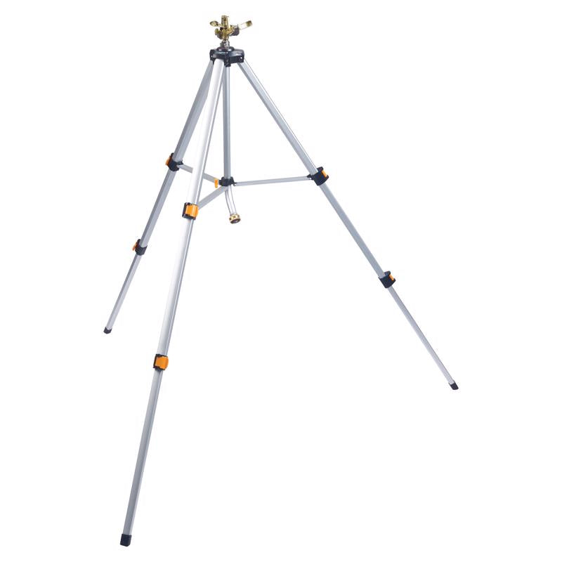 Aspersor Melnor Pulse con base de trípode de metal, cobertura de 85 pies cuadrados, 1 unidad