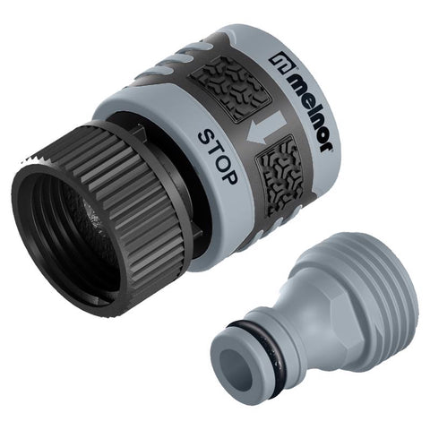 Melnor Plastic/Rubber Threaded Female/Quick Connect Quick Connector Hose Set