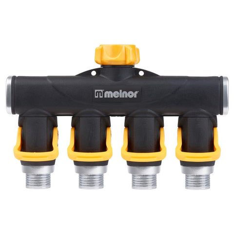 Melnor Metal Threaded 4-Way Shut-off Valve