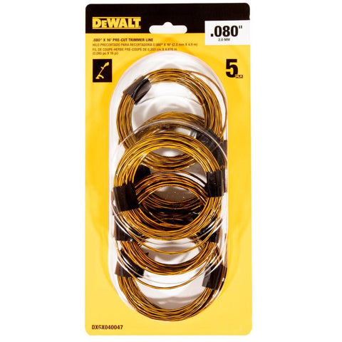 DeWalt 0.080 in. D X 16 ft. L Trimmer Line