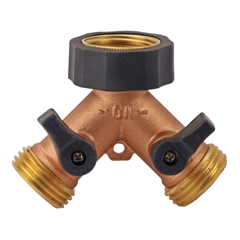 Melnor Brass Threaded Female 2-Way Shut-off Valve