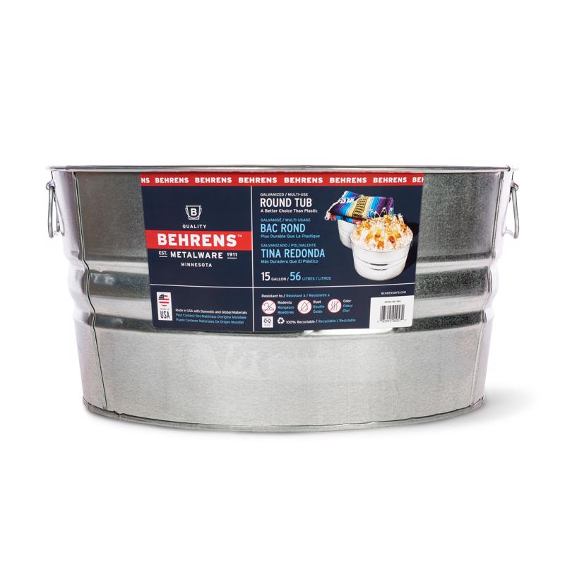Behrens 15 gal Steel Tub Round