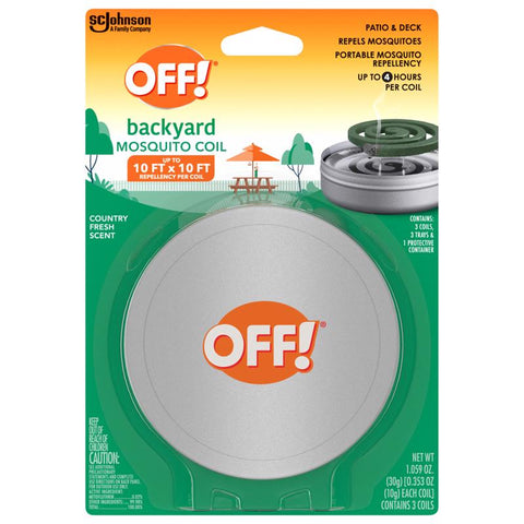 OFF! Insect Repellent Coil For Mosquitoes 1.06 oz (Pack of 6)