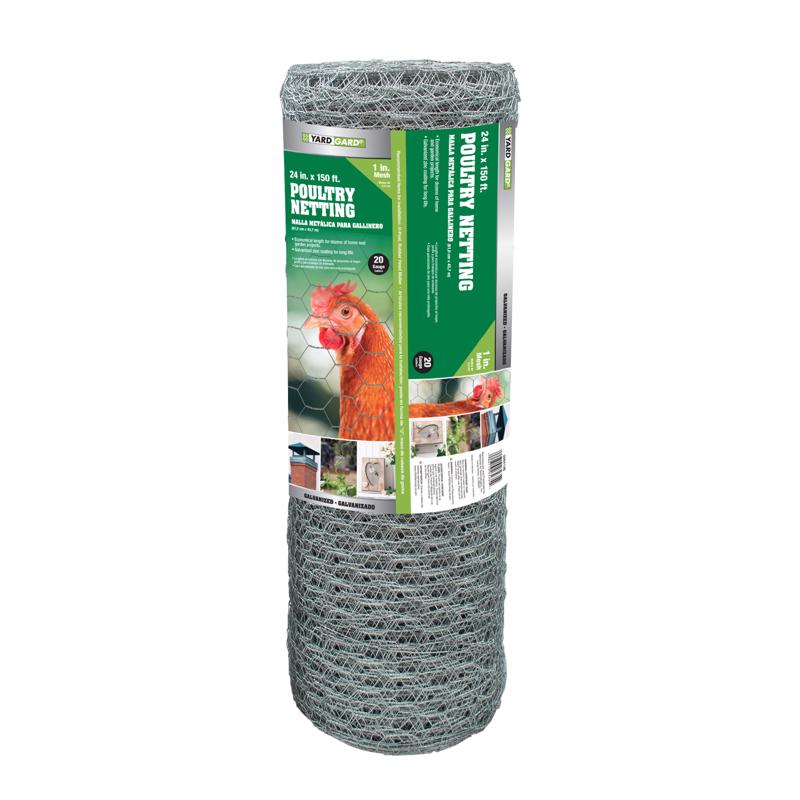 YardGard 24 in. H X 150 ft. L Galvanized Steel Fencing 1 in. X 1 in. in.
