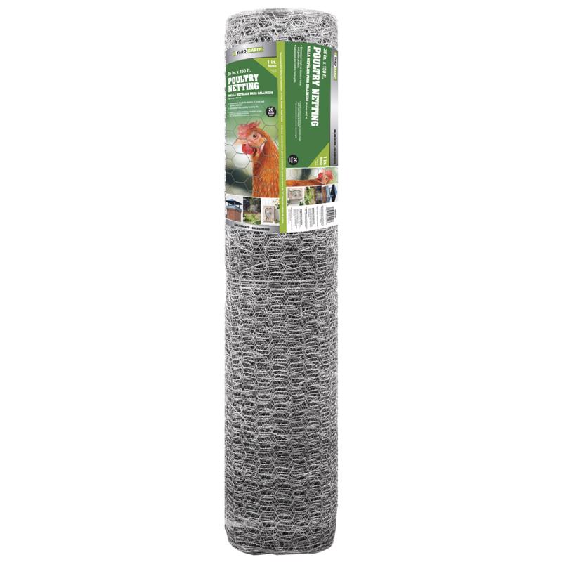 YardGard 36 in. H X 150 ft. L Galvanized Steel Fencing 1 in. X 1 in. in.