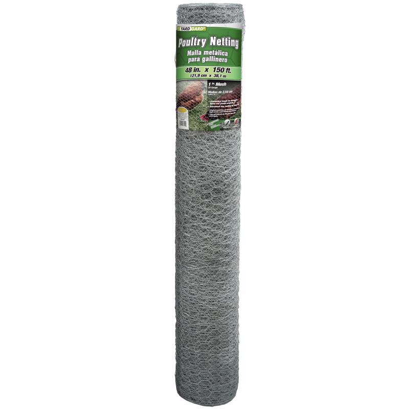YardGard 48 in. H X 150 ft. L Galvanized Steel Fencing 1 in. X 1 in. in.