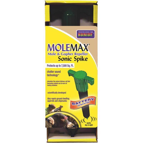 Estaca repelente de animales Bonide MoleMax para topo y topos, 1 unidad
