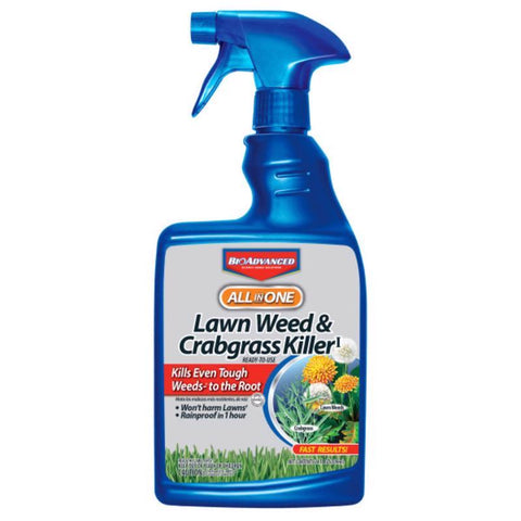 BioAdvanced All-In-One Weed and Crabgrass Killer RTU Liquid 24 oz (Pack of 12)