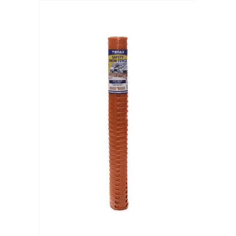 Tenax 4 ft. H X 50 ft. L Polyethylene Snow Safety Fencing Orange