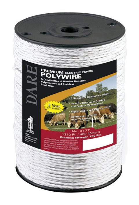 Alambre eléctrico Dare 1312 pies. Blanco