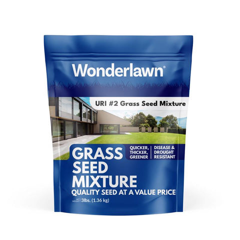 Semilla de césped mixta Wonderlawn de Barenbrug para sol pleno/sombra ligera, 3 lb