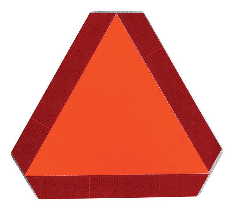 SMV English Red Safety Sign 14 in. H X 14 in. W (Pack of 12)
