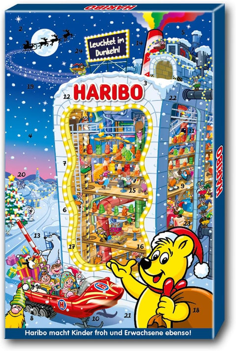 HARIBO Advent Calendar Christmas Sweets, 300g (10.6 oz), Assorted Gummy Candy, 24-Day Holiday Countdown, Christmas Gift