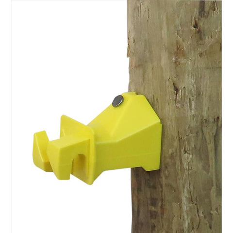 Dare Snug Wood Post Insulator Yellow