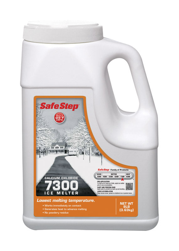 Safe Step 7300 Calcium Chloride Pellet Ice Melt 8 lb (Pack of 4)