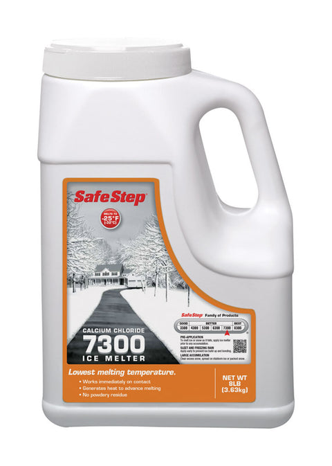 Safe Step 7300 Calcium Chloride Pellet Ice Melt 8 lb (Pack of 4)