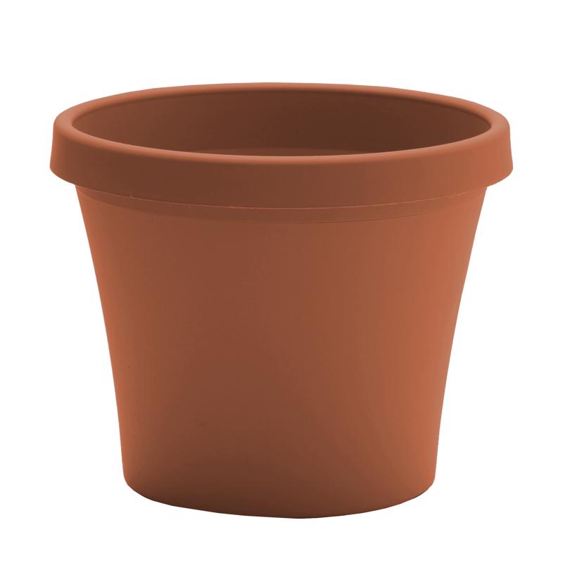 Bloem Terra 8.25 in. H X 7.5 in. W X 10.75 in. D Resin Traditional Planter Terra Cotta