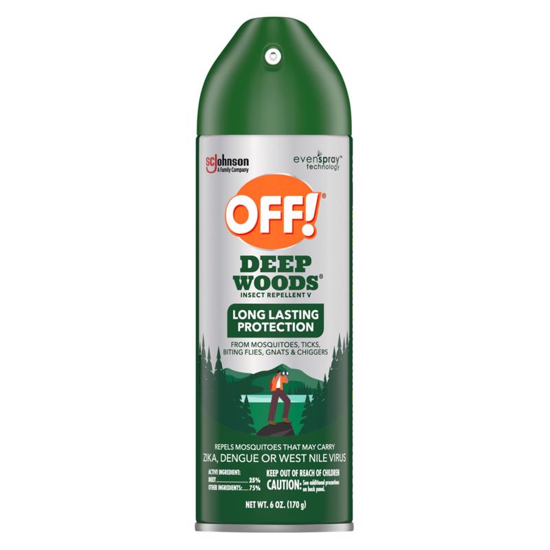 OFF! Repelente líquido para insectos Deep Woods contra insectos picadores, 6 oz (paquete de 12)