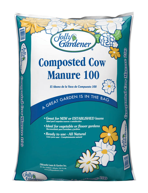 Jolly Gardener Organic Cow Manure 0.75 cu ft 40 lb