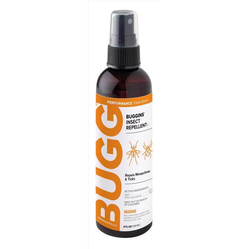 BUGG BUGGINS Repelente líquido para insectos contra jejenes/mosquitos/garrapatas 4 oz
