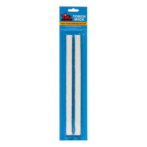 TIKI 0.5 in. X 9 in. L Round Wick Shape Fiberglass Torch Wick 2 pk (Pack of 12)