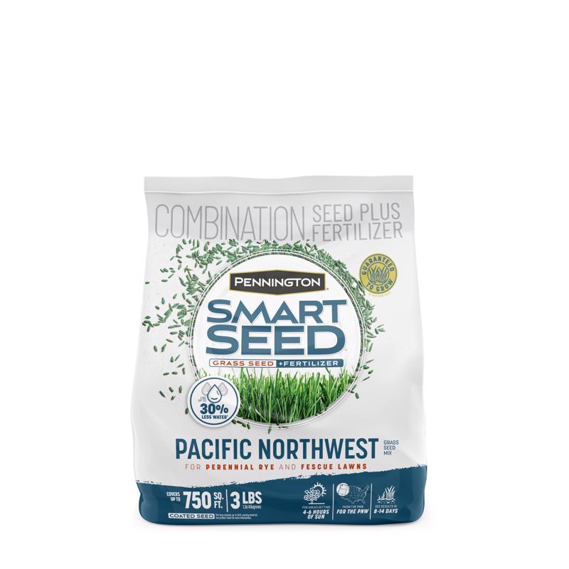 Semilla de césped mixta para sol o sombra con fertilizante Pennington Smart Seed, 3 lb