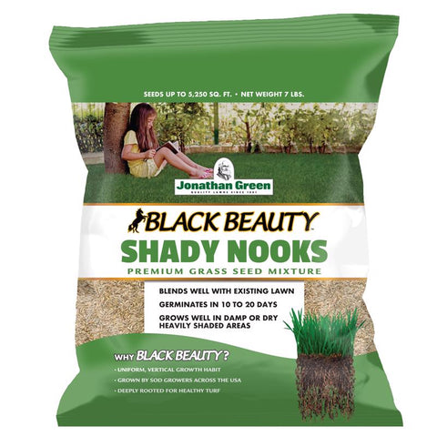 Jonathan Green Black Beauty Shady Nooks Mixed Full Shade Grass Seed 7 lb