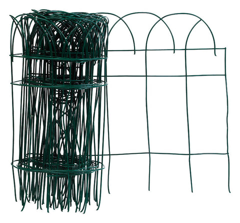 Panacea 20 ft. L X 14 in. H PVC Green Scroll Garden Edging (Pack of 6)
