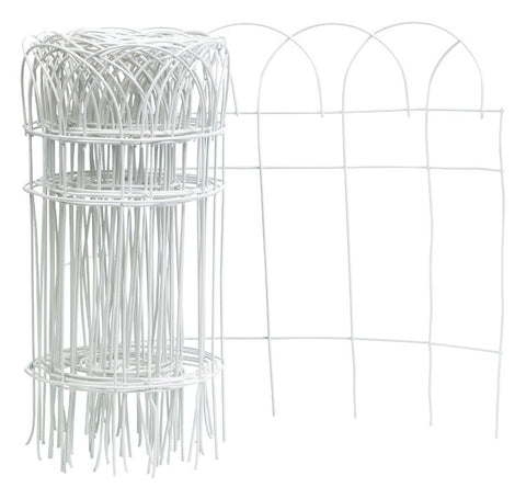 Panacea 20 ft. L X 14 in. H PVC White Scroll Garden Edging (Pack of 6)
