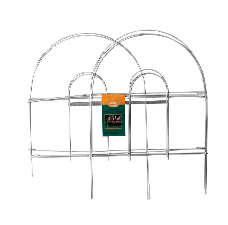 Valla de jardín Panacea de PVC blanco, 8 pies de largo x 18 pulgadas de alto (paquete de 12)