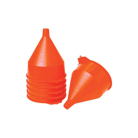 Little Giant Orange 10-1/2 in. H Plastic 192 oz Funnel (Pack of 6)