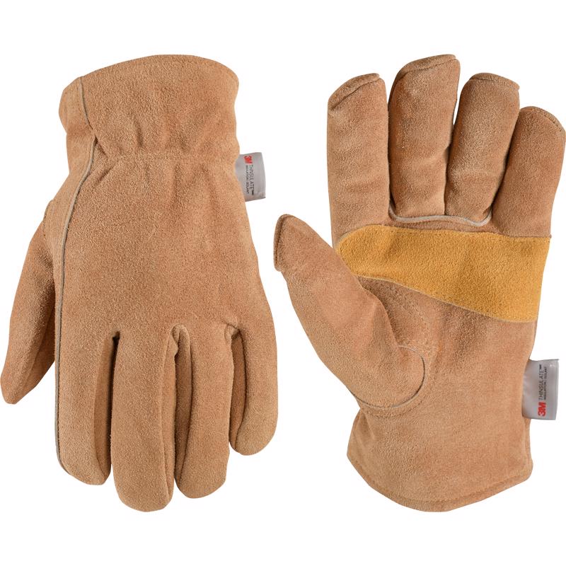 Wells Lamont Men's Outdoor Heavy Duty Gloves Brown L 1 pk (Pack of 3)